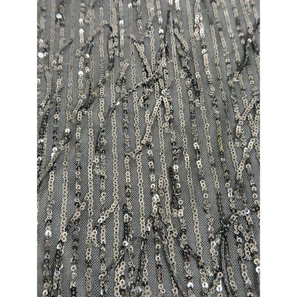 Strapless Sequin Fringe Mini Bodycon Dress Wild Fable Large Flapper Style EUC - Picture 11 of 13